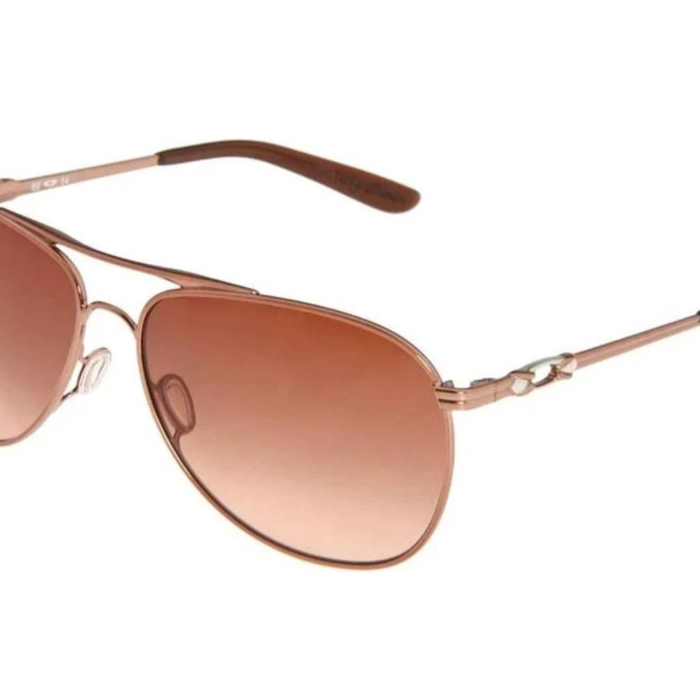 Oakley Daisy Chain Aviator Sport Sunglasses Brown/Gold Like New!